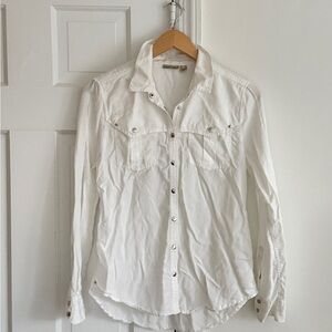 Holding Horses x Anthropologie Women’s White Western Shirt Size Small